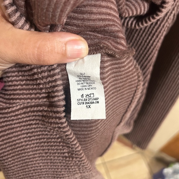 White Birch Ribbed Knit Dress in Brown - Picture 4 of 4